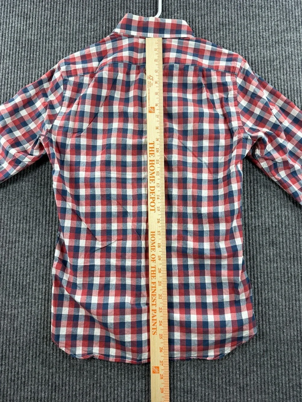 J.Crew Slim Fit Long Sleeve Button Down Mens XS Preppy Blue Red Plaid